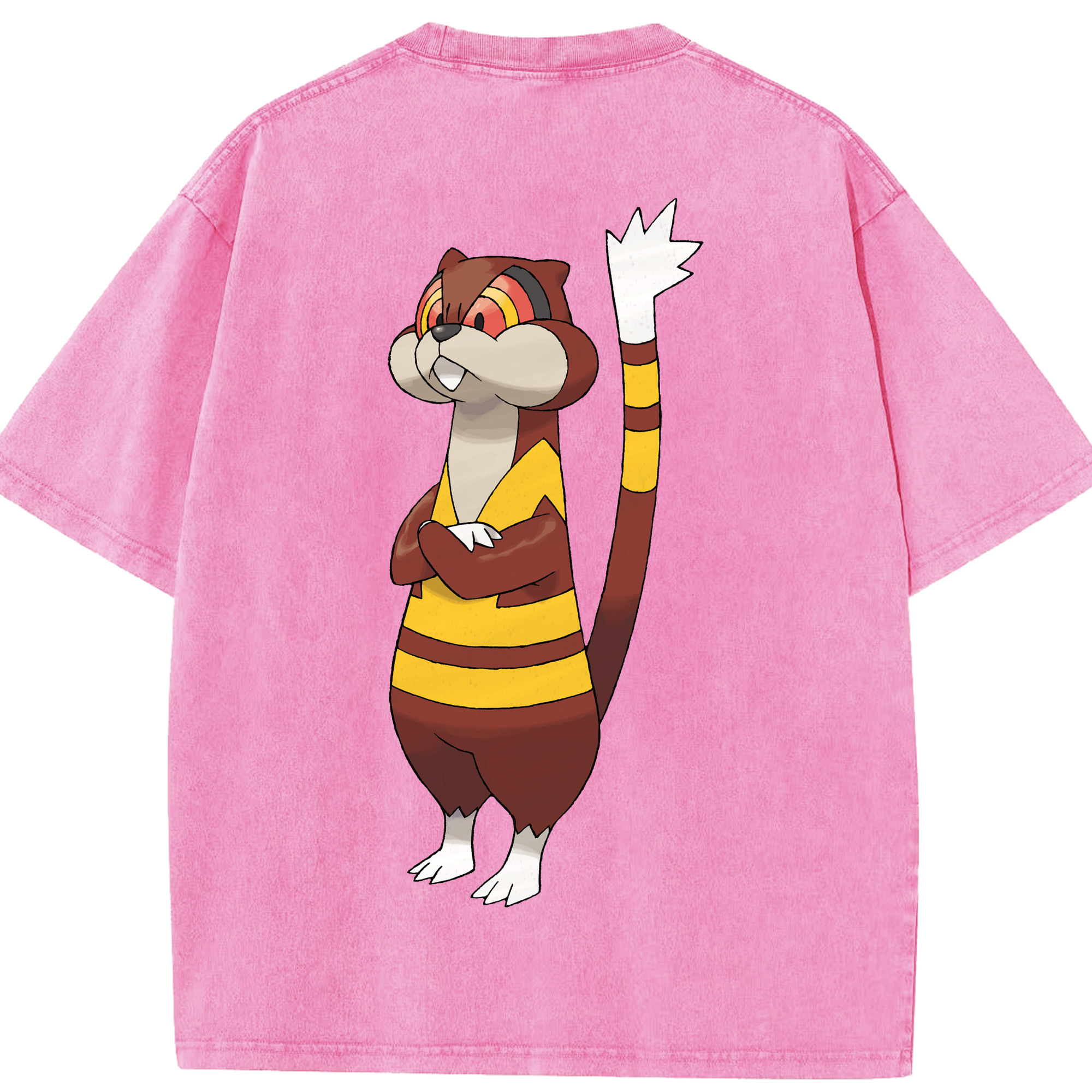 （画像用） ポケットモンスター Pokémon 綿100% ヴィンテージ風 半袖Tシャツ（背面プリント）